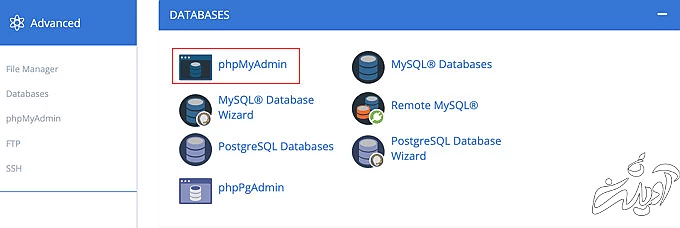 Opening phpMyAdmin from CPanel